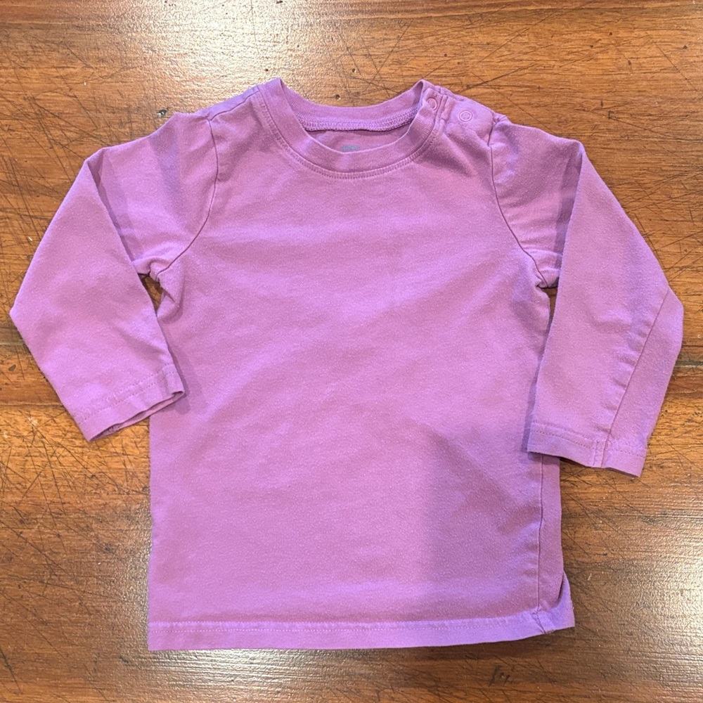 Primary | Lavender Long Sleeve Kids Tee | 18-24 months